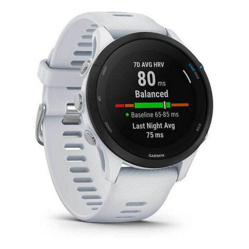 Smartwatch Garmin Forerunner 255 Music 1.3" caja 46mm whitestone, malla  whitestone de  silicona