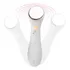 Dispositivo masajeador facial con vibración de iontoforesis blanco