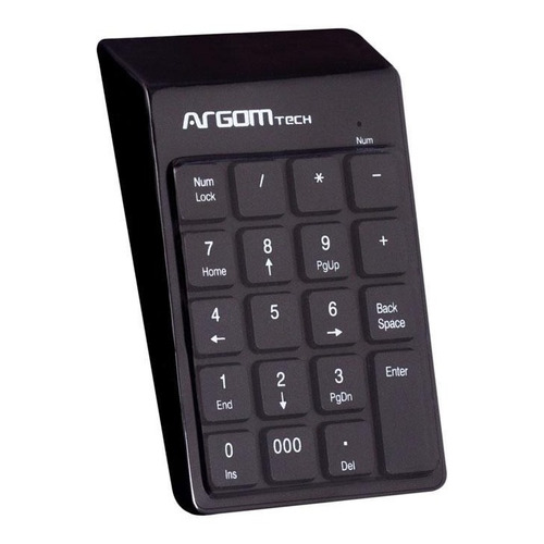 Teclado Numérico Argom Kb76 Color del teclado Negro Idioma Español Latinoamérica