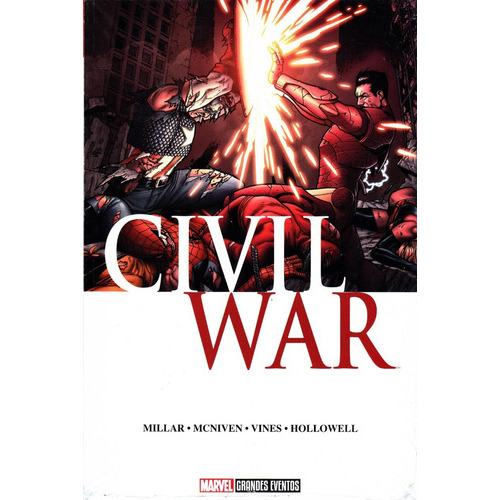 Civill War: Civill War, De Millar. Serie Marvel Grandes Eventos, Vol. 1. Editorial Televisa, Tapa Blanda, Edición 1 En Español, 2017