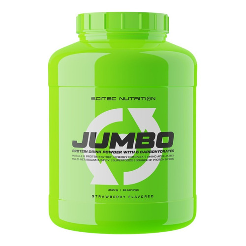 Ganador De Peso Jumbo 3520gr 16sv Frutilla Scitec Nutrition