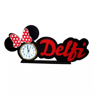 10 Reloj Souvenirs Personalizado Minnie Nombre