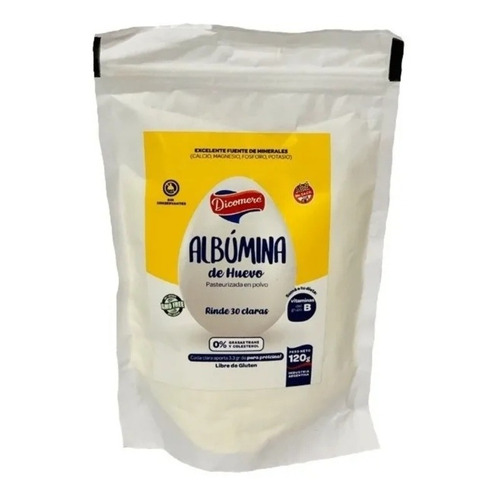 Albumina De Huevo En Polvo Dicomere X 120g