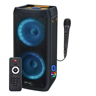 Parlante Bluetooth Micrófono Equipo Karaoke Torre Grande