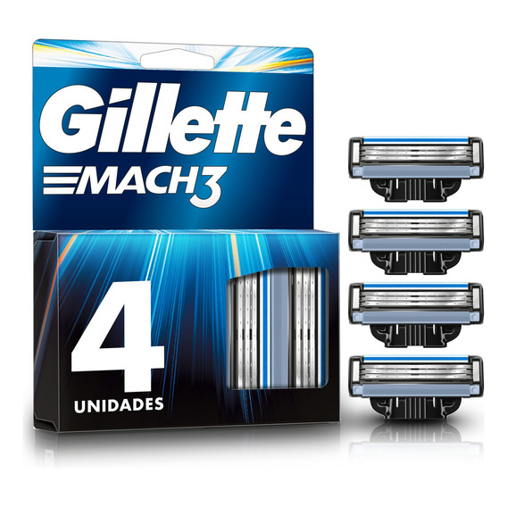 Repuestos Maquina De Afeitar Gillette Mach3 4un 3 Hojas