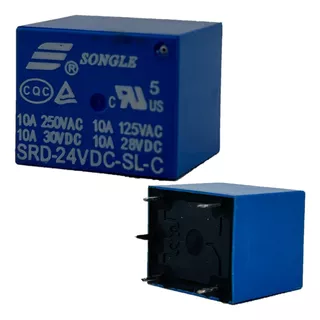 Relé Relay  Simple Inversor 24v 10a 5 Pines  Pack X 10