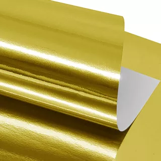 100 Folhas Papel Laminado Dourado Ouro 180g/m²  A4 