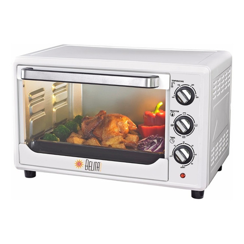 Horno Eléctrico Blanco 33 Litros + Bandeja Full