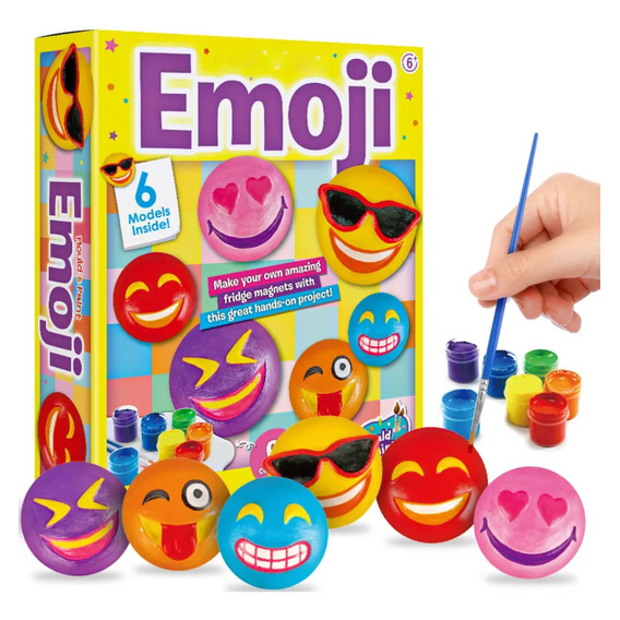 Set Manualidades Crea Moldea Y Pinta Tus Piedras De Emoji