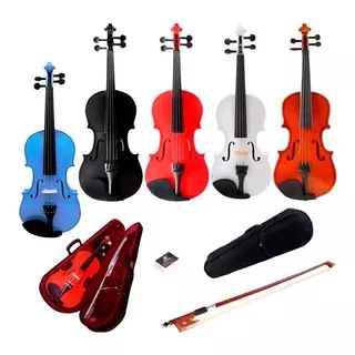 Violin Stradella 4/4 Colores + Arco + Estuche + Envio