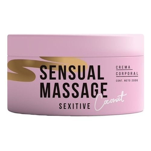  Crema Sexitive Sensual Massage Corporal Perfumada Coconut
