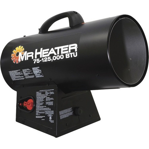 Calentador De Cañon Mr. Heater, 75-125,000 Btu. M Color Negro