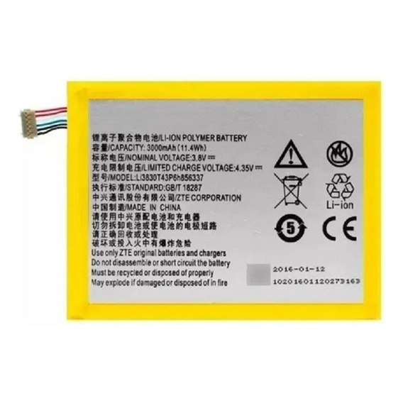 Bateria Para Zte V580 A602 Blade Li3830t43p6h856337 3000mah