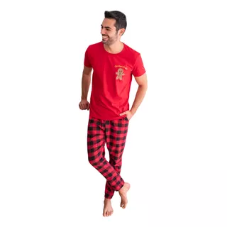 Pijama Navidad Caballero Camiseta + Pantalón