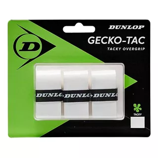 Overgrip Tenis Gecko Tac Dunlop Gran Agarre Blanco X3