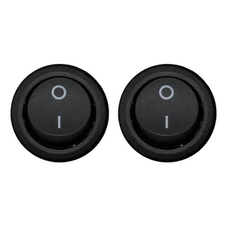 2 Botão Interruptor De Embutir Redondo Liga/desliga Movel