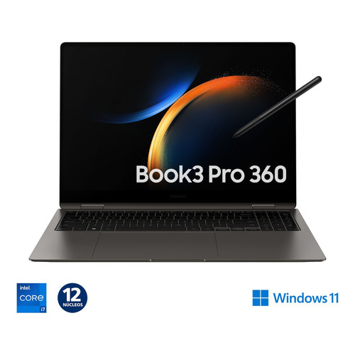 Laptop Samsung Galaxy Book3 Pro 360 16 I7 16g 512gb Color Graphite