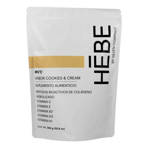 Hebe Péptidos De Colágeno Hidrolizado Mvt Vitaminas 300g Sabor Cookies And Cream