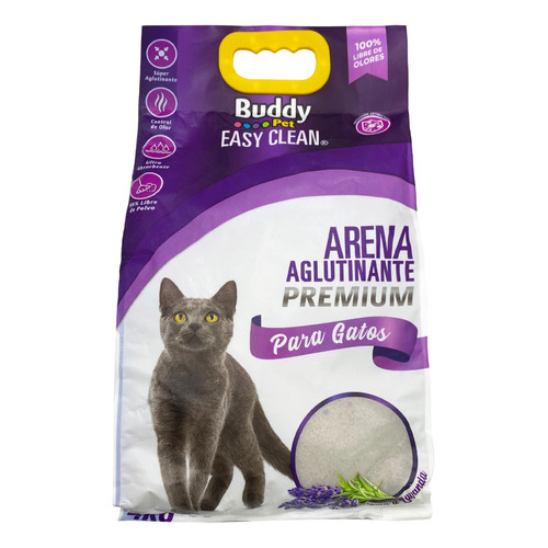 Buddy Pet Easy Clean arena sanitaria para gatos aroma lavanda x 3kg