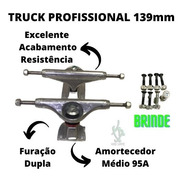 Truck Skate Shock Profissional 139mm Polido + Parafuso Base