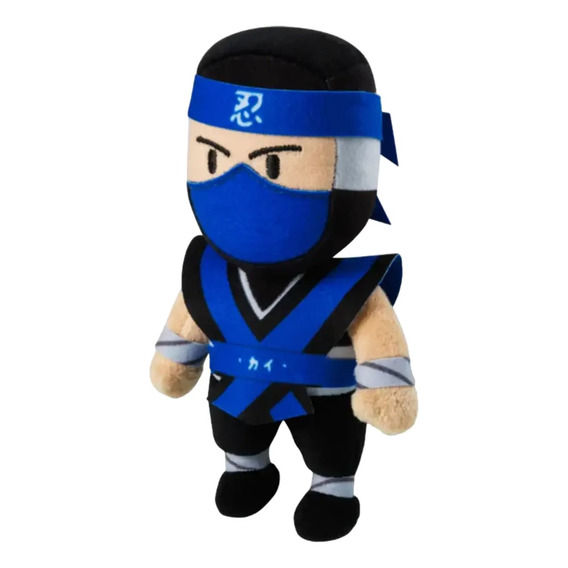 Peluche Ninja Negro Y Azul Stumble Guys Chico Plushies Febo