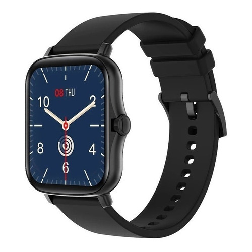 Smartwatch Colmi P8 Plus 1.69" caja de  aleación de zinc  black, malla  black de  silicona