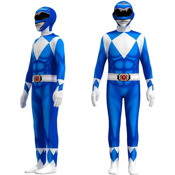 Traje Cosplay Mighty Morphin Power Rangers Para Niño/adulto