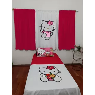 Jogo De Lençol Cama Solteiro 3pç Hello Kitty White Promoção