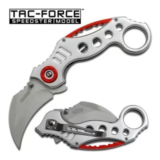 Navaja Karambit Claw Plata Tac-force (tac-007-003) Color Plateado