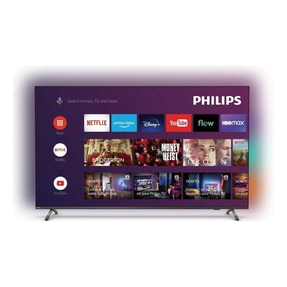 Smart Tv Android Philips 4k Ambilight 55 55pud7906/55 Amv