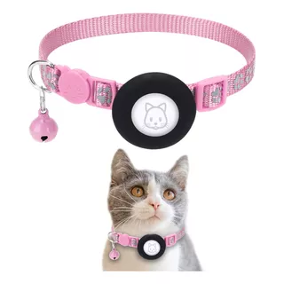 Collar Reflectante Con Airtag Y Campana Para Perros Y Gatos
