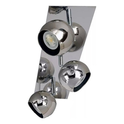 Aplique 3 Luces Bocha Cromo Led Luz Desing 220v.