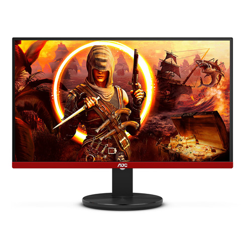 Monitor gamer AOC Agon G2490VX LCD 23.8" negro y rojo 100V/240V