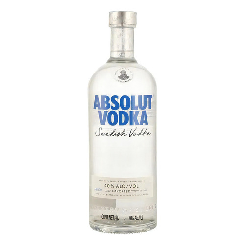 Absolut Vodka Azul  1 L Sabor Azul
