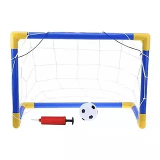 Kit Jogo De Futebol Golzinho Mini Trave Gol Infantil + Bola