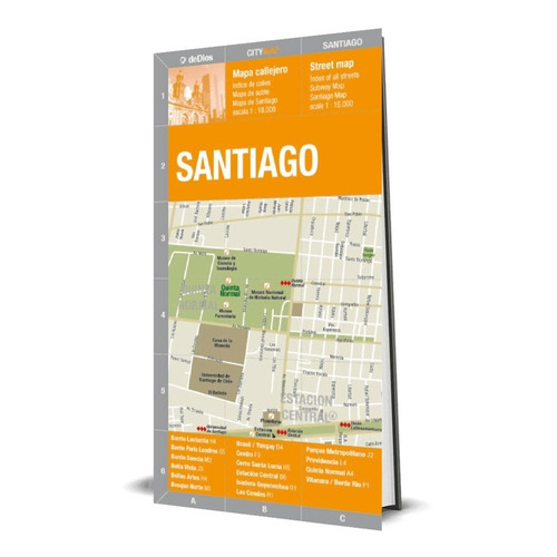 City Map Santiago. De Dios Guías De Viaje.