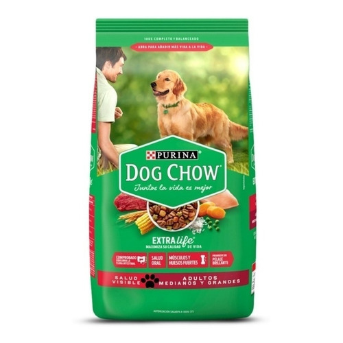 Alimento Dog Chow Salud Visible para perro adulto de raza mediana y grande sabor mix en bolsa de 22.7kg