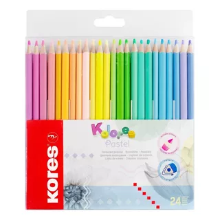 Colores Pastel Kores 24 Piezas