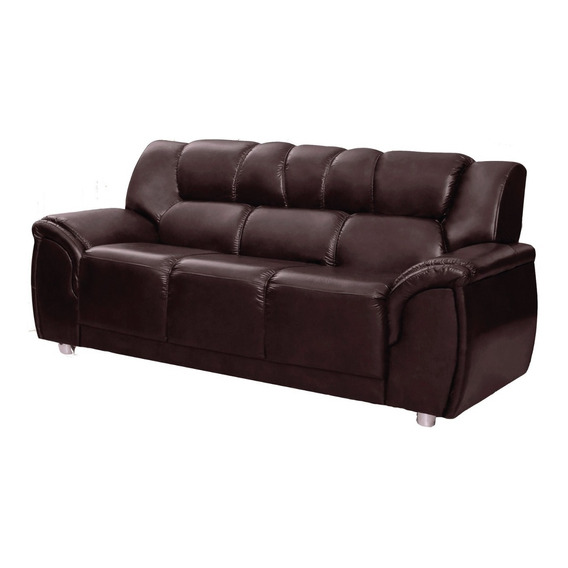 Sillon 3 Cuerpos Celta Living Sofa Alta Calidad Chocolate