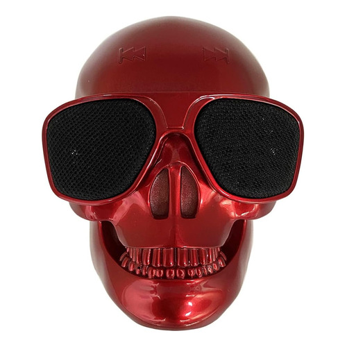 Vigros Altavoz De Calavera Portátil Bluetooth Mini Altavoces Color Mini-red 110v