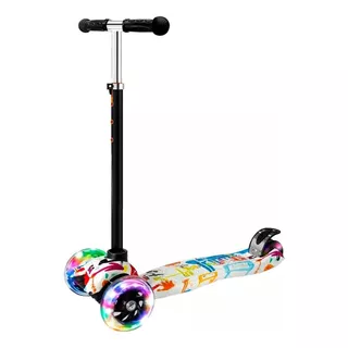 Monopatín Diablo De Pie Seedary Scooter 001  White Scrawl Para Niños