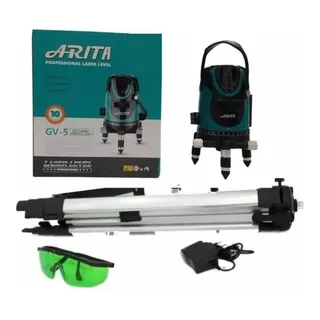 Arita - Nível Laser 05 Linhas | Verde Alcance 200m +tripé