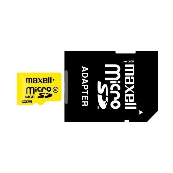 Memoria Maxell Original Micro Sd 64gb Clase 10 Ideal Go Pro