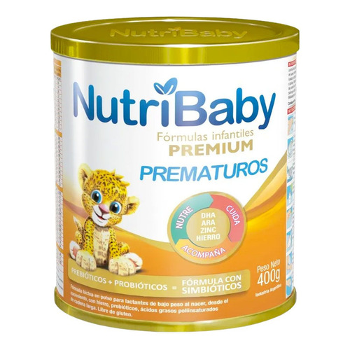 Leche de fórmula en polvo sin TACC Ethical Pharma NutriBaby Prematuros en lata de 1 de 400g - 0  a 6 meses