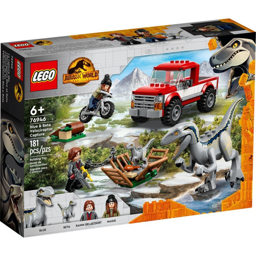 Lego Jurassic World - Captura De Los Velocirraptores (76946) Cantidad de piezas 181