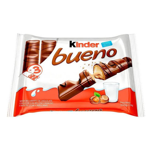 Chocolates Kinder Bueno Ferrero Rocher Pack X 3 Unidades