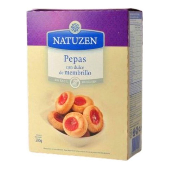 Galletitas Tipo Pepas Con Membrillo Natuzen X 200 G Sin Tacc