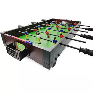 Mesa De Tótó Pebolim 70cm Com 2 Bolinhas Futebol Hoyle Games Cor Da Mesa De Pebolim Marrom-escuro