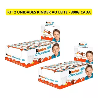 Kit Chocolate Kinder Ao Leite Com 2 Caixas - Original Nfe