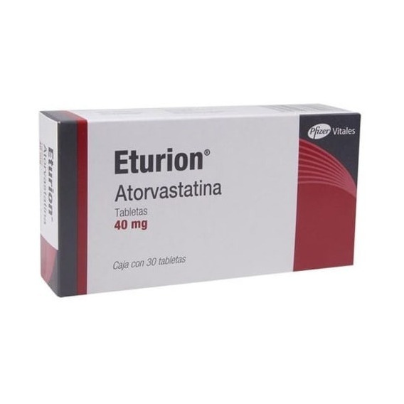 Eturion Atorvastatina 40 Mg Con 30 Tabletas